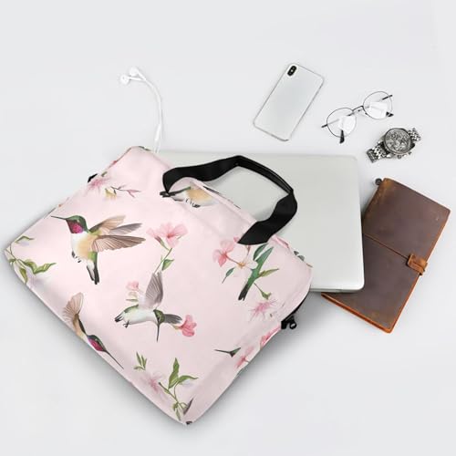 Funda para portátil con asa y correa 15.6 pulgadas rosa miniatura 7