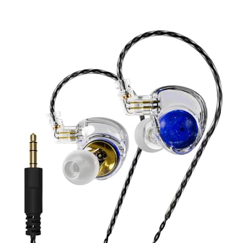 Shinyruo ND Planet - Auriculares HiFi de 12 mm con unidad dinámica, sonido estéreo, desmontable, cable de auriculares de música S4L7, reducción de DJ, con cable