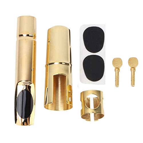 Sax Mouthpiece, Tenor Saxophone Mouthpiece Lightweight Brass Sax Mouthpiece for Performance for Sax Players(6 breaths),Wind instrument accessories