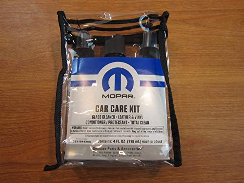 mopar leather cleaner - Mopar Car Care Kit Including Glass Leather & Vinyl & All Purpose Cleaners OEM