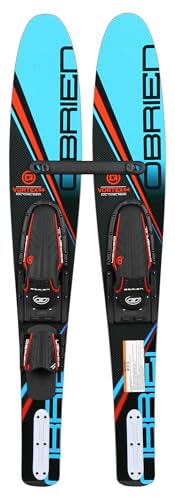 O'Brien Junior Vortex Widebody Combo Waterskis, 54', Aqua