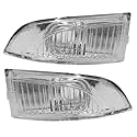 2x Spiegelblinker Links Rechts Satz Paar Weiß Mit E-Prüf Außenspiegel Blinker Seitenblinker Blinkleuchte Kompatibel Mit Renault Megane 3 III Coupe Fluence Scenic 3 Laguna 3 Coupe 261656470R 261609550R