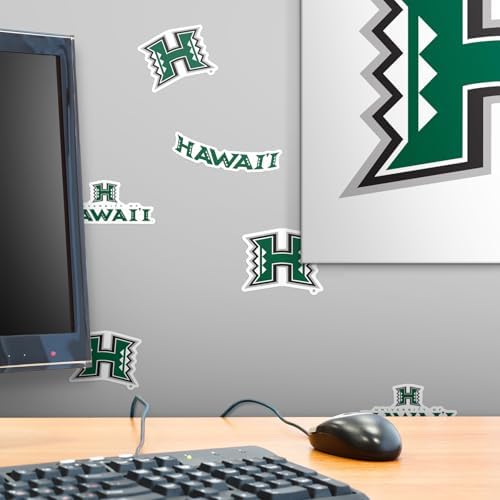 University of Hawaii 50ct Vinyl Large Deluxe Stickers Variety Pack - Laptop, Water Bottle, Scrapbooking, Tablet, Skateboard, Indoor/Outdoor — view 5