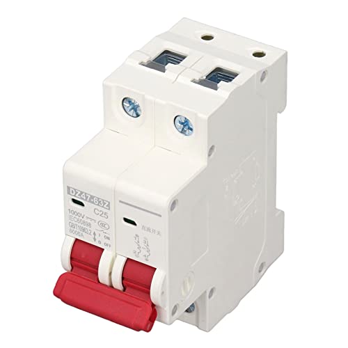 Disjoncteur miniature DC contre les surtensions solaires 1000V isolateur 2 pôles