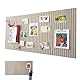 KQWVZ Große Filz Pinnwand Selbstklebend, 60x40 cm Filzboard Memotafeln, DIY Filz Memoboards Set mit Reißzwecke, Memo Boards aus Gefühlt, Board ohne bohren für Büro Zuhause (Beige)