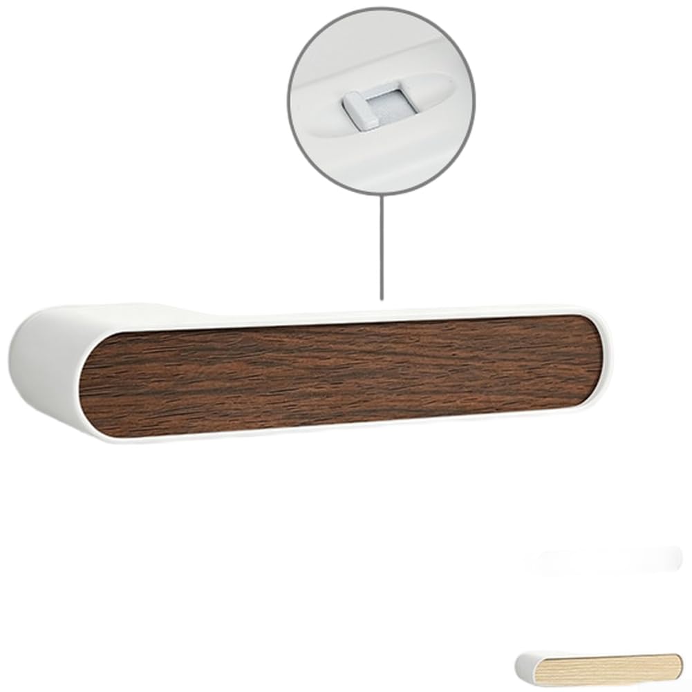 Chiusura magnetica minimalista in alluminio nero per ufficio casa (K)