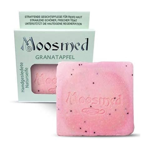 Moosmed Granatapfel Naturseife - vegane Bio-Seife handgefertigt in Deutschland Cover