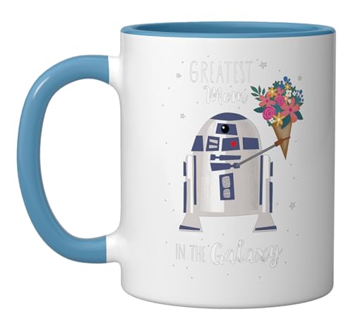 Taza cerámica Star Wars R2-D2 11 oz azul/blanco miniatura 1