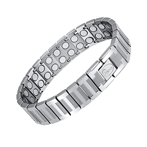 JEROOT 4000 Gauss Titan Magnetarmband,Reines Titan-Power Herren...