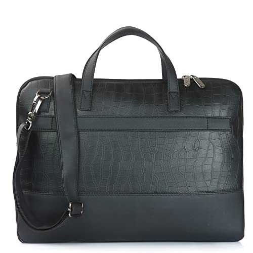 Image of Nautica Padded Laptop Sleeve Stylish Leatherette Bag | Waterproof Protective Cover with Handle & Detachable Sling Strap | Compact and Comfortable for Travelling | Suitable up to 15.6 Inch Laptop