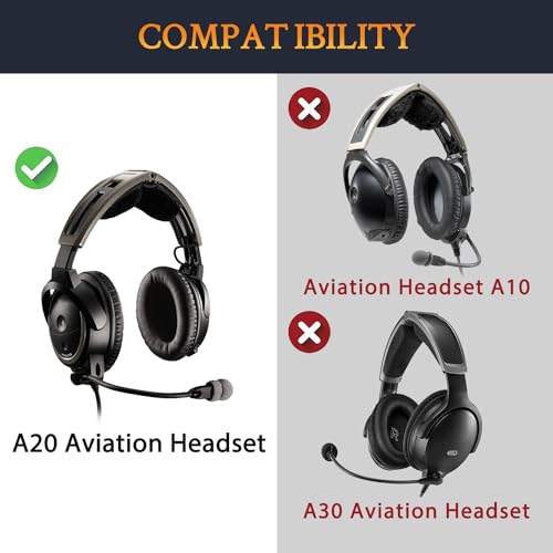 SOULWIT Earpads Scrims Replacement for Bose A20 Aviation Headset miniatura 2