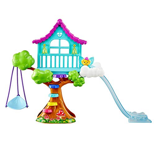 Barbie GTF49 - Dreamtopia Chelsea Regenbogen-Schaukel-Spielset mit Puppe, Geschenk für Kinder von 3 bis 7 Jahren