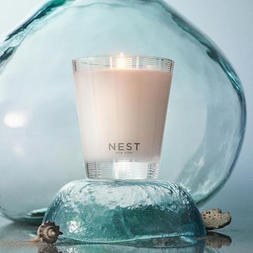 NEST New York Scented Classic Candle, Ocean Mist & Sea Salt - 8.1 oz - Up to 60-Hour Burn Time - Reusable Glass Vessel3