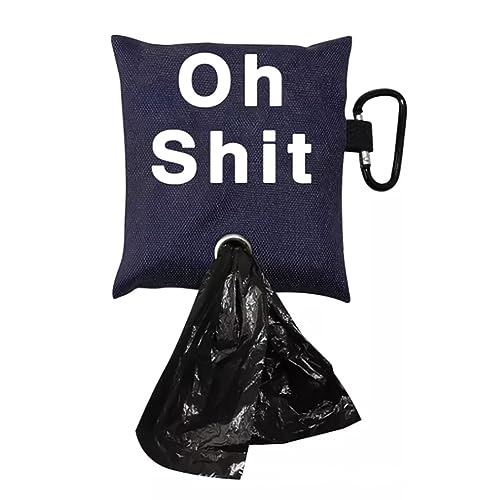 Image of Canvas Dog Poop Bag Dispenser Holder Dog Poop Pickup Bags Container Pet Trash Bag Holder Pet Waste Disposal Bags Dog Waste Bag Dispenser Doggy Poop Bags Holder