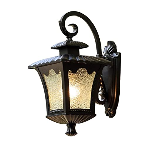 Lanterne de jardin haut de gamme en aluminium et verre pour façade de villa créative