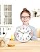 Lantoo Kids Wall Clock: Telling Time Teaching Wall Clocks Silent Non-Ticking Clocks Battery Operated, Rustic Farmhouse Modern Clock Decorative for Kitchen Living Room Bedroom (10 Inch)