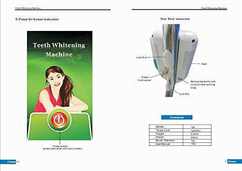 Miniatura 4 de Dientes móviles ligeros del LED que blanquean el diseño estructural de desplazamiento unido de la pared de la eficacia alta MD885 de la máquina