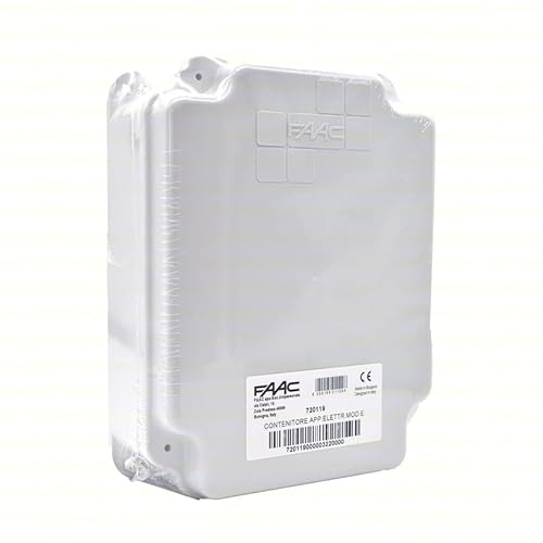 Dieffematic FAAC Contenitore Box E per Schede Elettroniche - Protezione IP55 per Installazione a Parete o Incasso, 246x142x353 mm