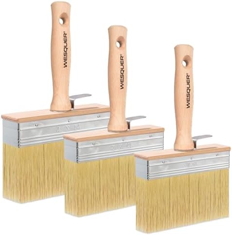 Wesquer Deck Stain Brush 3 Piece Limewash Paint Brush Deck Paint ...