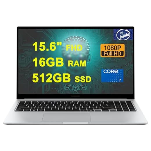 SAMSUNG Galaxy Book 4 Business Copilot AI PC Laptop 15.6" FHD Anti-Glare Intel 10-core Ultra 7 150U (Beats i7-1335U) 16GB RAM 512GB SSD Backlit Fingerprint USB-C Long-lasting Battery Win11 Silver