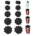 Produktbild Tassenwender-Schaumstoff-Sets, 10 Stück, 5 Größen, Schaumstoff-Einsätze für 1,9 cm PVC-Rohre, Tumbler-Spinner-Schaum, passend für 1,2 l, 850 g, 567 g, 284 g, alle Tumbler (schwarz)