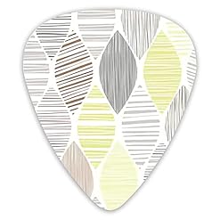 Choix de guitare Motif sans couture de feuilles rayées Pics de guitare 12 paquets – Variété de médiators de guitare… - Les Beatles, Paul McCartney, John Lennon, RIngo Starr, George Harrison