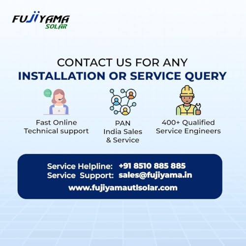 Image of Fujiyama Umang 3500VA /48 Solar Inverter | rMPPT Technology | Pure Sine Wave | 36-Month Warranty | Hybrid, Smart Mode, LCD Display | for Home, Office & Shop (Umang 4500)