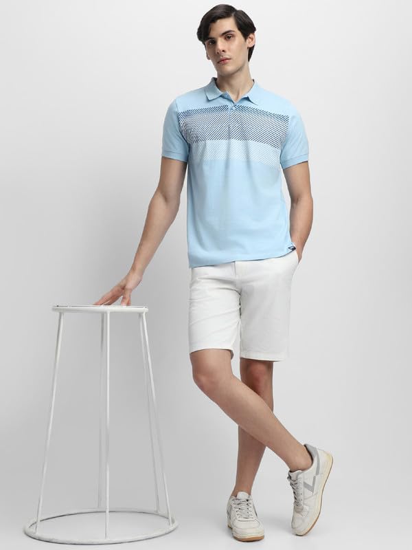 Image of Dennis Lingo Men's Cotton Polo Neck Tshirt, Regular Fit Half Sleeve