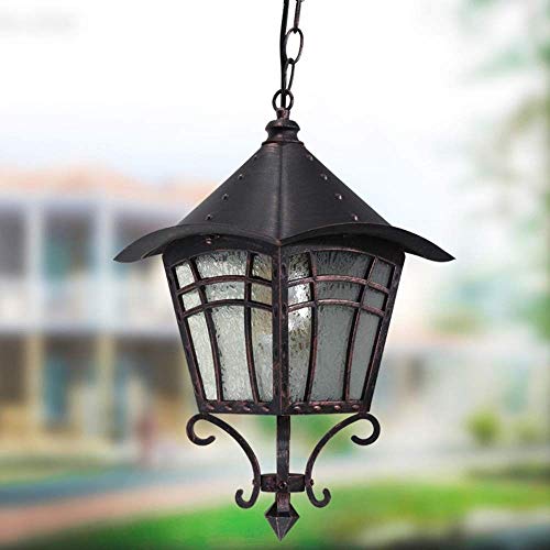 Lustre rétro extérieur imperméable en métal pour balcon et escalier