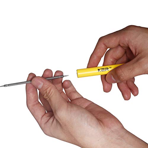 KER Mini Screwdriver Set, Eyeglass Repair Tool Kit, 5PCS Double Head Precision Screw Driver with Flathead and Phillips for Glasses, Electronics, Toys, Watches