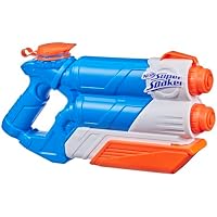 Nerf Super Soaker - Twin Tide - Lanzador de agua de bombeo con 2