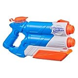 Super Soaker hasbro nerf , twin tide, blaster ad acqua con doppio flusso, per giochi e divertimento all'aperto, per bambini, ragazzi e adulti, dai 6 anni in su