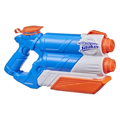 Super Soaker Twin Tide, doppelter Spritzpower Pump-Funktion, großer 1,4L Wassertank