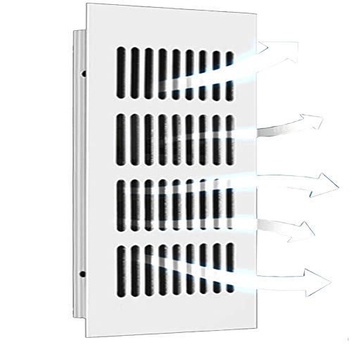 Zosenda Rejilla de ventilación de metal, cubierta de ventilación de calor, rejilla de ventilación para armario, zapato, lavabo, cocina, encimera de baño (150 x 300 mm)