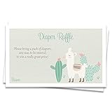 Llama Baby Shower Diaper Raffle Tickets Raffle Cards Diaper Raffle Inserts Llama Mama Bohemian Boho Diaper Party Raffle Tickets Gender Neutral Unisex Sprinkle (25 count)