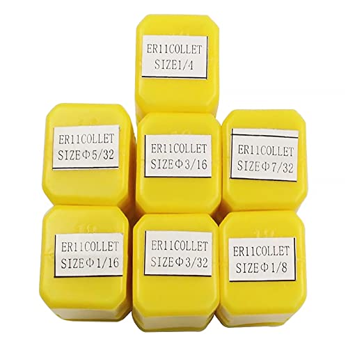 Kimllier KM-1650112-203932-LR 7Pcs Carbon Steel Er11 Spring Collet Set 1/16 thumb #6