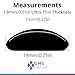 GMS Optical 1.8mm Reg-Thin/19mm Long Length- Anti-Slip Adhesive Contoured Silicone Nose Pads for Glasses & Sunglasses to Keep Glasses from Sliding Down Nose (5 Pair)(Black)