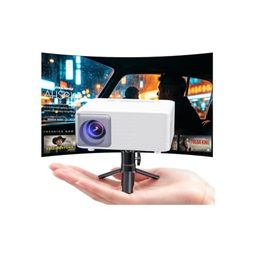 Mini Projector for iPhone 1080P Support Portable Movie Projector