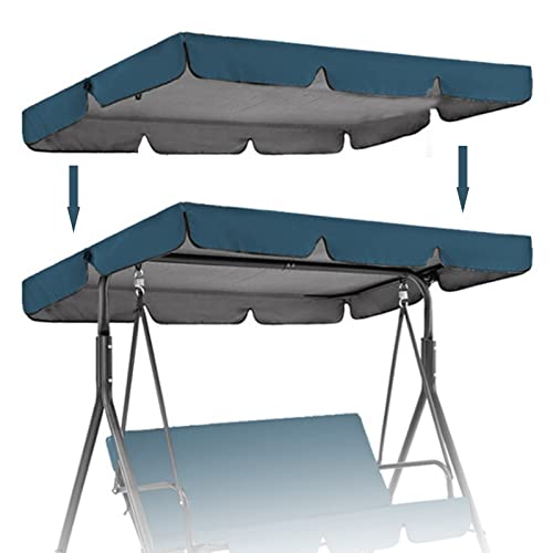 Funda de repuesto impermeable resistente a los rayos UV para columpio Hollywood de 2 a 3 plazas, jardín, protección de muebles de exterior, fácil de instalar, resistente a la intemperie