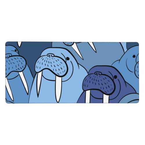 Tapis de souris grand format Mur du Morse pour bureau d'ordinateur à la maison