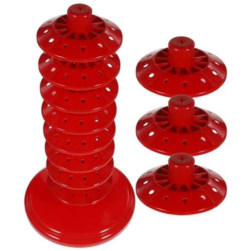 PRETYZOOM Multi-Tier Adjustable Lollipop Holder Stand Candy Display Rack for Parties Weddings Birthdays 10.6 Inch Round Candy Stand with Multiple Holes by PRETYZOOM - Used condition - US$13.87