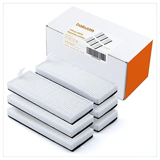 BAKUUM Pack 6 Filtros HEPA para deposito de POLVO de Cecotec Conga 1090 y 1790 todas las series que incluyan deposito de solidos. Filtros HEPA para robot aspirador para tanque solidos.