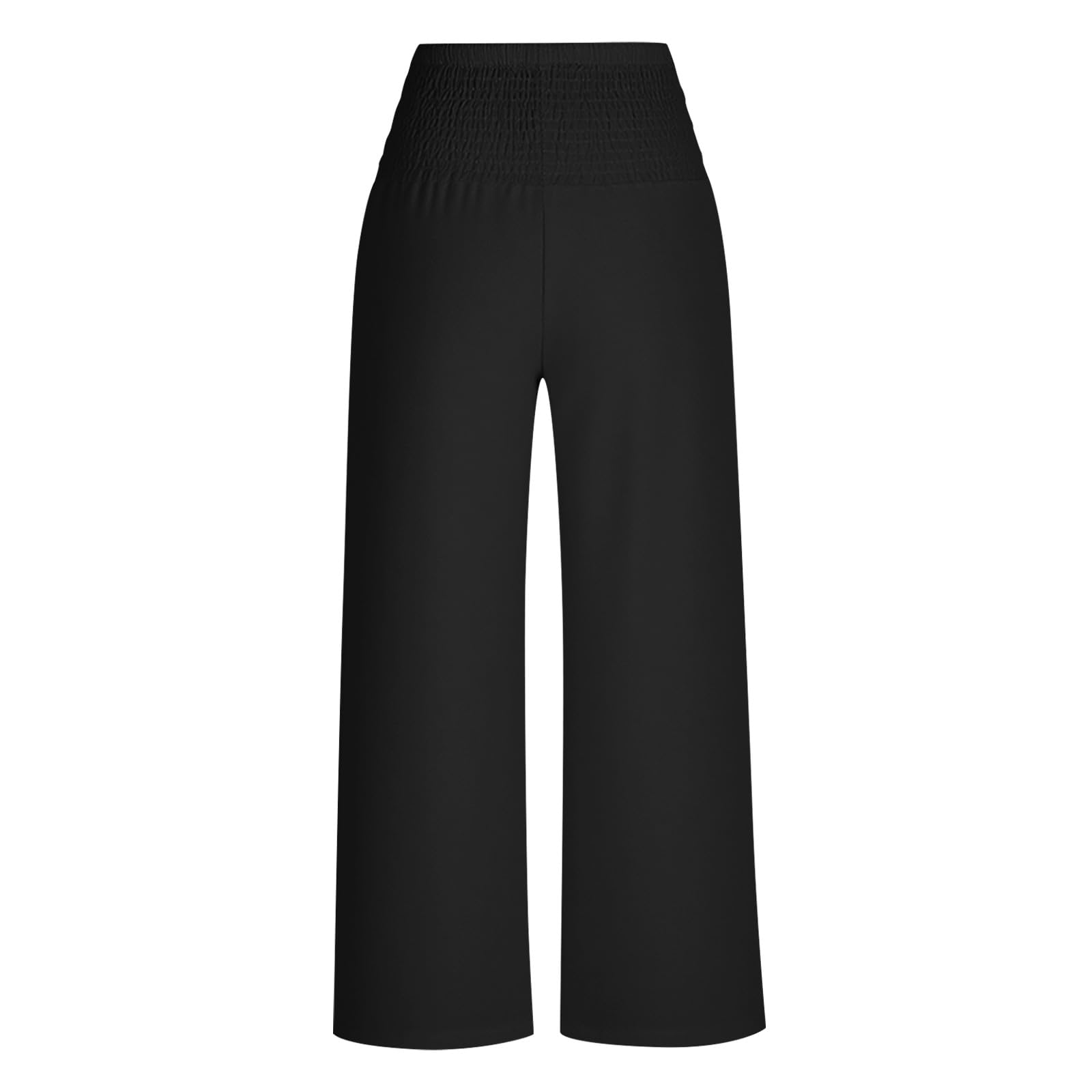 Linen Pants Women 2026 Summer Wide Leg Palazzo Pants High Waist Travel Flowy Trousers with Pockets Vacation Clothes — view 5