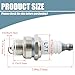 3Pcs L7T Spark Plugs for 36cc 43cc 47cc 49cc 52cc 2-Stroke Small Engine Chainsaw Trimmer Mower Blower Brushcutter Replace NGK BPMR7A BPM7A Champion RCJ6Y RCJ7Y Spark Plug