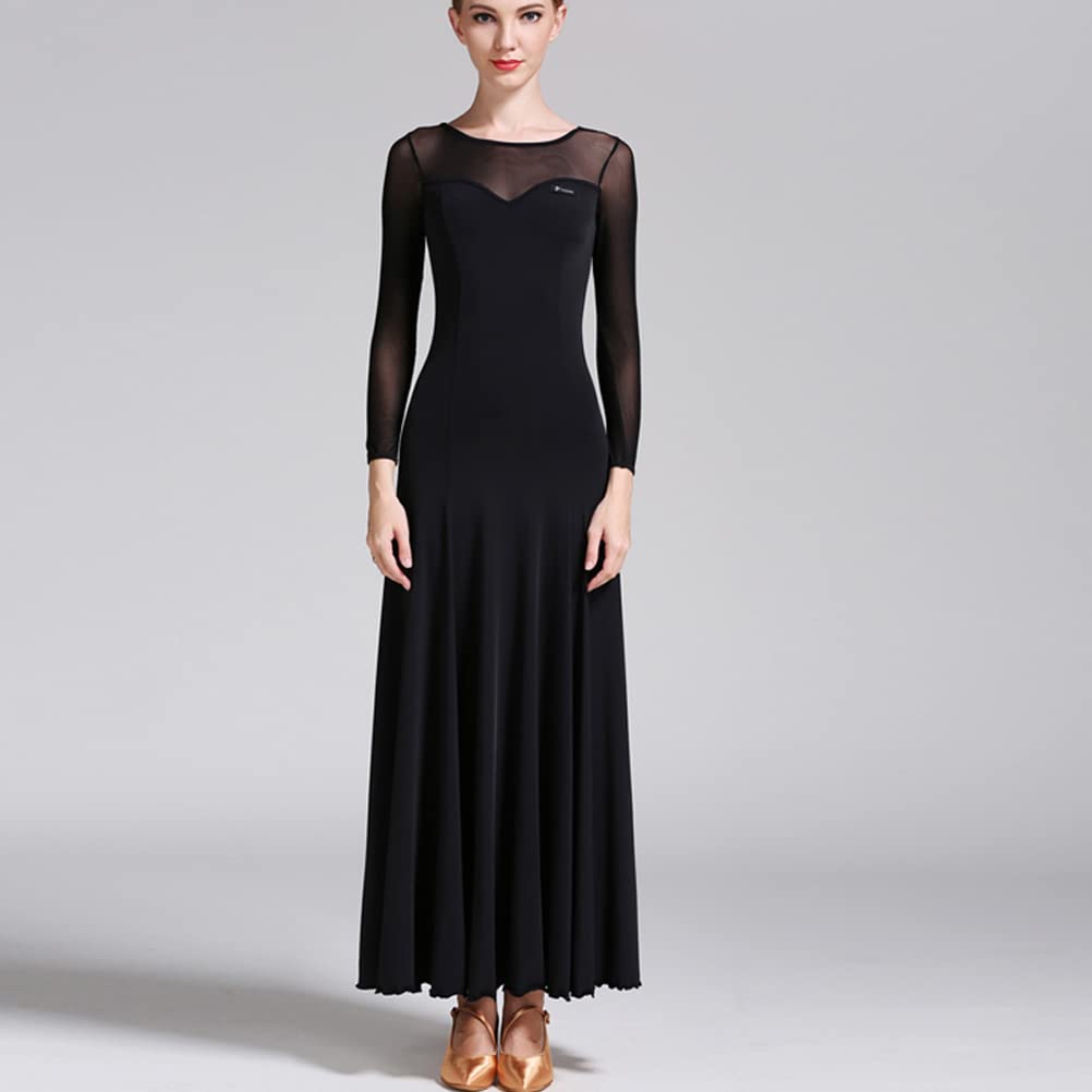 Lange Wettbewerb Kostüm Walzer Standard Tanz Kleider Modernes Tanzkleid Damen Kleider Festliches Abendkleider Vintage Ballkleid Schaukel