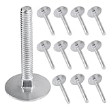 1/4-20 x 2 Elevator Bolts, Zinc Plated Flat Head Elevator Bolts for Roll-Up Doors, Garage Hardware & Industrial Fasteners, Part #01497323964-20 Piece