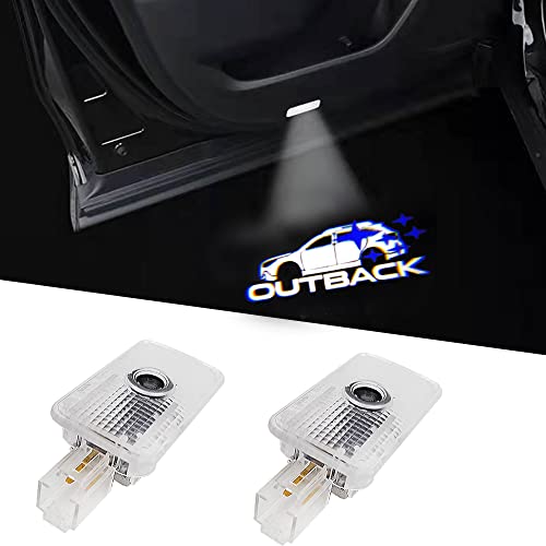 LED Door Projector Light - 2025 Subaru Forester 6 uunonaha LED Car Door Logo Lights Courtesy Projector Laser Welcome Light Puddle lamp 2 pcs Compatible with Forester Outback Legacy Ascent Car Accessories (Outback01, Outback)