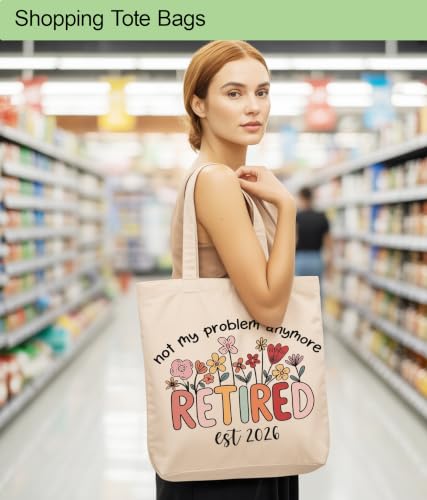 Image of Aesthetic Tote Bag for Women Girls, Stylish Tote Bag for Friends Besties Coworker