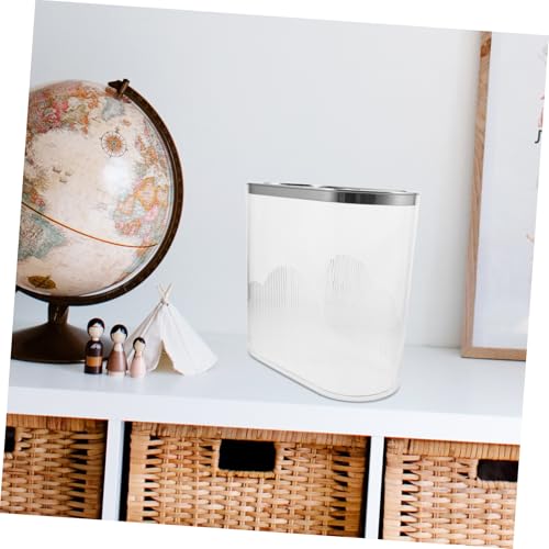 Cabilock bote de basura transparente rectangular para cocina miniatura 3