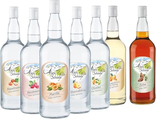 Alpenschnaps | Steinbeisser | 1 x 1l | Zirbe | pures Alpenglück im Glas, 23890, 30